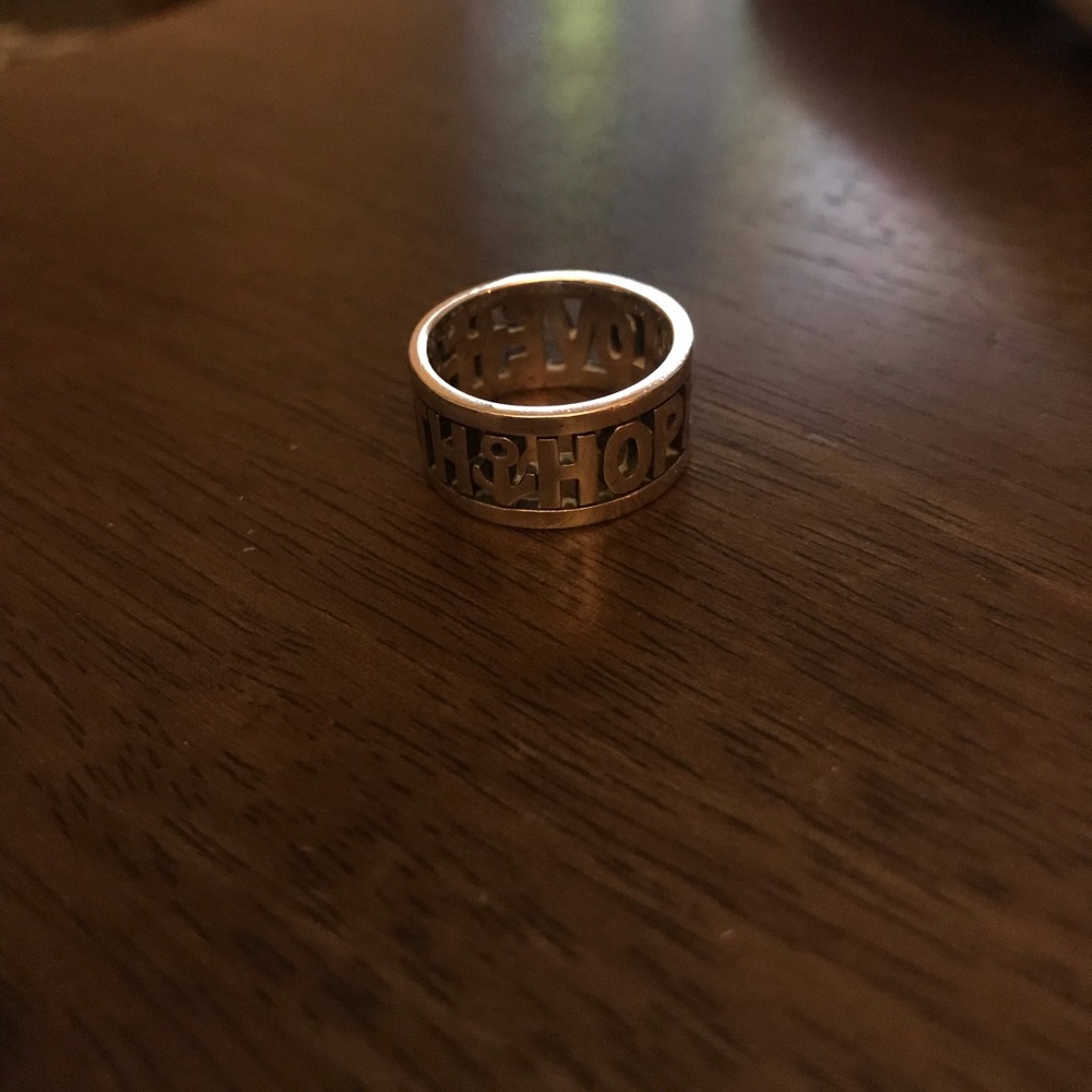 James Avery faith hope and love ring